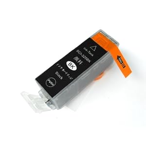 【クリックでお店のこの商品のページへ】BCI-325BK(顔料ブラック) キャノン互換インクカートリッジ ICチップ付