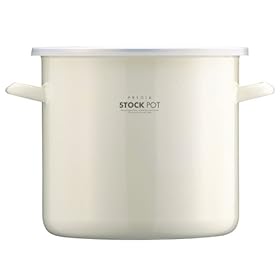 【クリックで詳細表示】パール金属 プレディア ホーロー 丸型 ストックポット 24cm (10.0L) H-8045