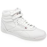  Reebok Freestyle Hi - 5 Uk - White & Grey - Leather