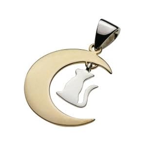 【クリックで詳細表示】【セノーテ】 cenote p0407 【シルバーアクセサリー ペンダント・ネックレス】 三日月 猫 クレセント キャット レディース： ジュエリー通販