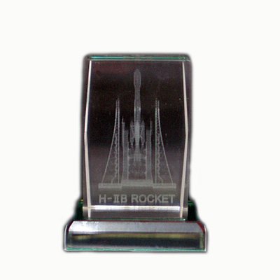  HIIBロケット　３Dクリスタル