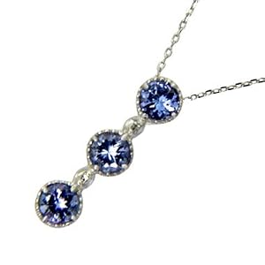 【クリックで詳細表示】【Gemfa 送料無料】K18WG タンザナイト ペンダント DXP-894TZ
