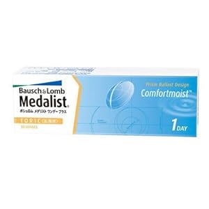 【クリックで詳細表示】メダリスト ワンデープラス(乱視用) 【BC】8.6【PWR】-2.75【乱視度数】-1.25【乱視軸】180 30枚入