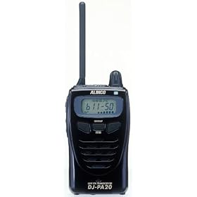 ALINCO ���菬�d�͌^�g�����V�[�o�[ 20ch �u���b�N DJ-PA20B