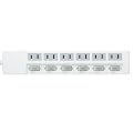 BUFFALO OA�^�b�v 2�s�� 6�� ���T�[�W �ʃX�C�b�`�t 2.5m �z���C�g BSTA26E25WH