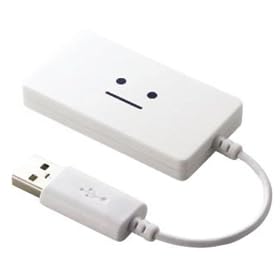 ELECOM USBHUB2.0/�X����/�o�X�p���[/4�|�[�g/0.07m/�z���C�g�� U2H-SL4BF2WH