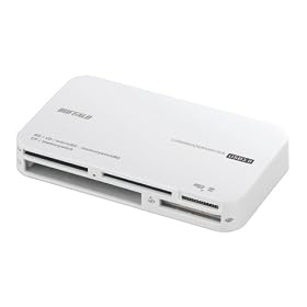 iBUFFALO �J�[�h���[�_�[/���C�^�[ 51+6���f�B�A�Ή� USB3.0�Ή� �z���C�g BSCRA51U3WH