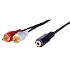 �A�N���X AUDIO�ϊ��P�[�u�� 1.5m �X�e���I�~�j���X-RCA�s���~2 AVC-116