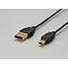 iBUFFALO Arvel USB �X�����P�[�u�� �~�jB 0.5M �u���b�N AUSM05BK