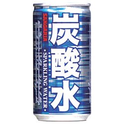 サンガリア 炭酸水 185ml缶 30本