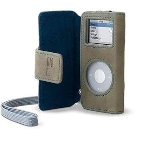 Belkin Suede Folio For iPod nano Tan/Blue F8Z092-TB