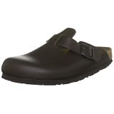 Birkenstock Boston Smooth Leather, Style-No. 60101, Unisex Clogs, Dark-Brown, EU 38, normal width