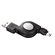 ELECOM ������莮USBmini�P�[�u�� USB(A)�I�X-USB(miniB)�I�X 0.8m USB-RLM508B