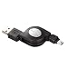 ELECOM ���掮USB�P�[�u��USB(A)-(mini-B)0.8m(�u���b�N) USB-RLM508B