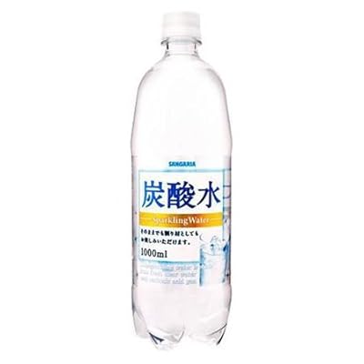 サンガリア 炭酸水1LPET×12本入