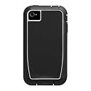 Case-mate iPhone 4/4S用 ハイブリッドフルカバーケース Phantom ブラック/ホワイト CM019272