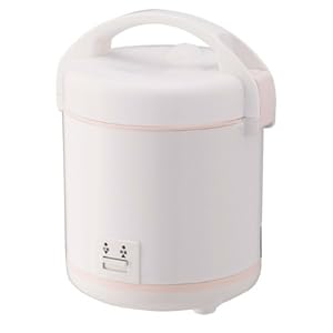 【クリックで詳細表示】カンサイ 一人暮らしにオススメ「ちょい炊き」ミニ炊飯器 1.5合炊き KRC-250(ホワイト) KRC-250(W)