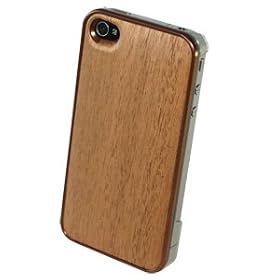 REAL WOODEN CASE COVER �uWoodGrain-�ؖ�-�v-�}�z�K�j�[- for iPhone4/iPhone4S