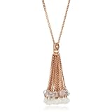 Juicy Couture Briolette Clear Tassel Necklace