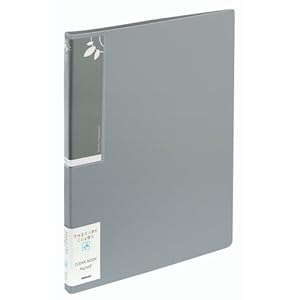 【クリックで詳細表示】クリアブック セラピーカラー A4判 20P クールグレー
