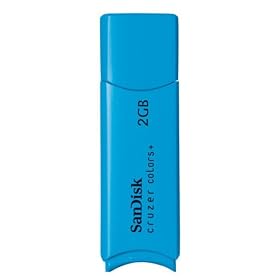 SanDisk USB�t���b�V���h���C�u cruzer colors+ 2GB Light Blue ReadyBoost�Ή� SDCZ23-002G-J65C