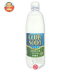 友桝飲料 クラブソーダ (炭酸水) 1L PET×15本