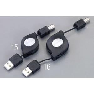 【クリックで詳細表示】0.8m USBケーブル(ABタイプ) EA764AC-15