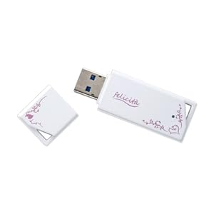 【クリックで詳細表示】BUFFALO USB3.0/2.0用 フェリチタ USBメモリー ホワイト 4GB RUF3-KW4G-WH
