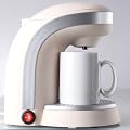 KAFFE DUO 2�J�b�v�R�[�q�[���[�J�[ �z���C�g AC100V KD-1(W)