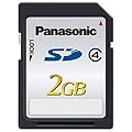 Panasonic 2GB SD�J�[�h RP-SDLO2GC1K Class4 ���[�J�[���K�i �p�b�P�[�W�i �p�i�\�j�b�N��