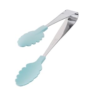 【クリックで詳細表示】18-0抗菌 耐熱カラフルトング アイスブルー BTV7606