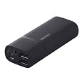 iBUFFALO ��iPhone4S����m�F��[Andoroido&iPhone]�S�@��Ή��X�}�[�g�t�H���p��e�ʃ��o�C���o�b�e��2�|�[�g5200mA�^�C�v�u���b�N BSMPA04BK