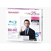 SHARP �^��p�u���[���C�f�B�X�N BD-RE 25GB(1�w) 1-2�{���Ή� �J��Ԃ��^��p �C���N�W�F�b�g�v�����^�Ή� 5������ VR-25BE5
