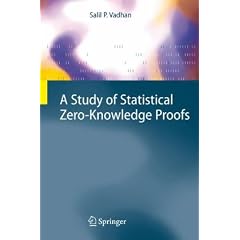 A Study of Statistical Zero-Knowledge Proofs (Information Security and Cryptography)