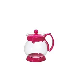 【クリックでお店のこの商品のページへ】ハリオ ジャンピングリーフ P・350 チェリーピンク 1~2杯用JPP-35PC