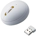 ELECOM EGG MOUSE MINI Wireless 3�{�^�� ���w�� �z���C�g M-EG3DRWH