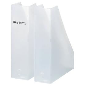 Life Module A4�t�@�C���{�b�N�X 2�g �z���C�g LM-19