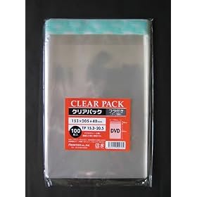 �����n�o�o�܁@�t�^�t�i�e�[�v�t���j�@30�~�N�����@DVD�p�i153�~205+�t�^40mm�j �y�P�O�O���z�@�N���A�p�b�N