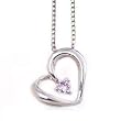 K18WG 0.02ct�s���N�_�C�������h�n�[�g�l�b�N���X[�~�j�ӕʃJ�[�h�t��/DIVA�u�����h�J�[�h�t��]