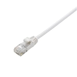 【クリックで詳細表示】ELECOM LANケーブル CAT6準拠 Gigabit やわらか 5m ホワイト LD-GPY/WH5