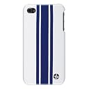TREXTA iPhone4/4S対応 本革製カバー SNAP ON COVER 3BLUE ON WHITE SOCI4-3BUONWH
