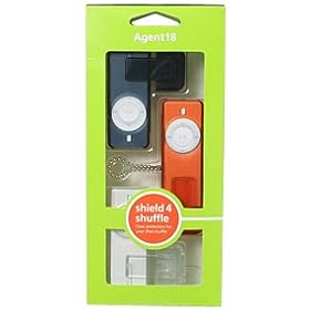 Agent18 iPod�P�[�X Shield4ShuffleA �N���A�E���b�h�E�u���b�N sld4sflclk-1