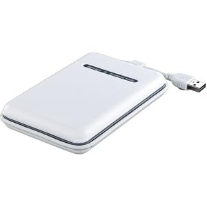 BUFFALO USB2.0�Ή� �ϏՌ��|�[�^�u��HDD TurboUSB�@�\���� 120GB �z���C�g HD-PS120U2-WH