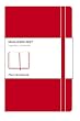 Moleskine Classic Red Notebook, Plain Large