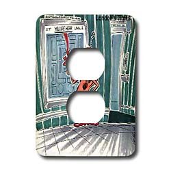  Londons Times Funny Music Cartoons - You Are Hear - Light Switch Covers - 2 plug outlet cover