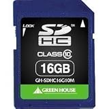 �O���[���n�E�X SDHC�������[�J�[�h(MLC�`�b�v) 16GB Class10 GH-SDHC16G10M�O���[���n�E�X�ɂ��