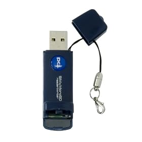 PLANEX microSD/SIM(FOMA)�J�[�h���[�_�[/���C�^�[(USB2.0) PL-CR101U