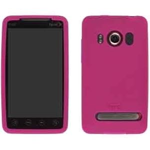 【クリックで詳細表示】HTC 純正 au EVO WiMAX ISW11HT Skin Case， Raspberry シリコン製 スキンケース， ラズベリー 70H00261-16M