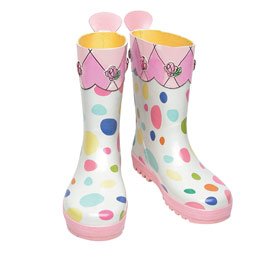  Kidorable English Roses Polka Dots Rain Boots Madonna