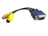  High Perform VGA to TV Converter S-Video + RCA Out Cable Adapter